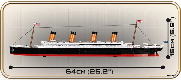 1929 Cobi Bouw Sets R.M.S Titanic 6 1929 Cobi Bouw Sets R.M.S Titanic - Afbeelding 4
