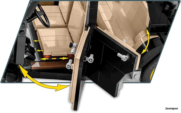 24336 Cobi 1938 Citroën Traction Avant 11CV 1:12 Executive Edition 7 24336 Cobi 1938 Citroën Traction Avant 11CV 1:12 Executive Edition - Afbeelding 5