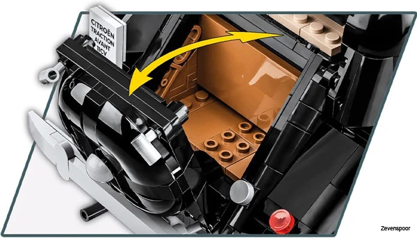 24336 Cobi 1938 Citroën Traction Avant 11CV 1:12 Executive Edition 10 24336 Cobi 1938 Citroën Traction Avant 11CV 1:12 Executive Edition - Afbeelding 8