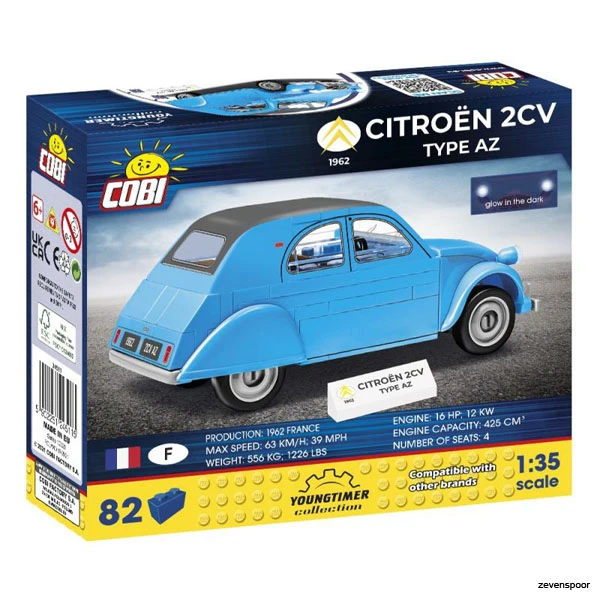 24511 Cobi Bouw Sets CITROEN 2CW TYPE AZ 1962 80KL 4 24511 Cobi Bouw Sets CITROEN 2CW TYPE AZ 1962 80KL - Afbeelding 2
