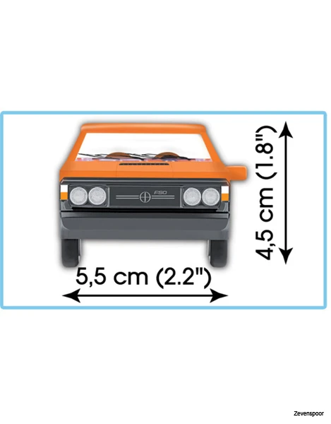 24532 Cobi Bouw Sets FSO Polonez 1500 5 24532 Cobi Bouw Sets FSO Polonez 1500 - Afbeelding 3