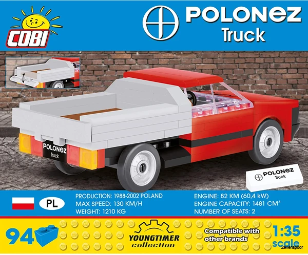 24535 Cobi Bouw Sets Polonez Truck 4 24535 Cobi Bouw Sets Polonez Truck - Afbeelding 2
