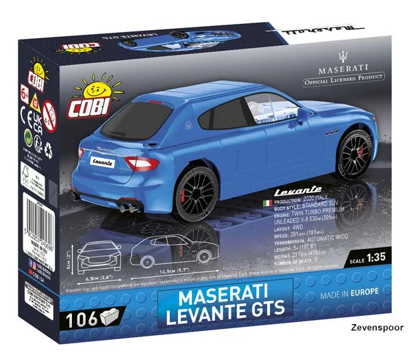 24569 Cobi Bouw Sets Maserati Levante GTS 4 24569 Cobi Bouw Sets Maserati Levante GTS - Afbeelding 2