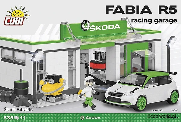 24580 Cobi Bouw Sets Skoda Fabia R5 Racing Garage 3 24580 Cobi Bouw Sets Skoda Fabia R5 Racing Garage