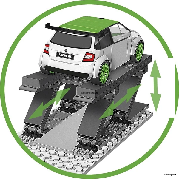 24580 Cobi Bouw Sets Skoda Fabia R5 Racing Garage 4 24580 Cobi Bouw Sets Skoda Fabia R5 Racing Garage - Afbeelding 2