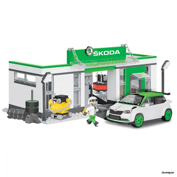 24580 Cobi Bouw Sets Skoda Fabia R5 Racing Garage 5 24580 Cobi Bouw Sets Skoda Fabia R5 Racing Garage - Afbeelding 3