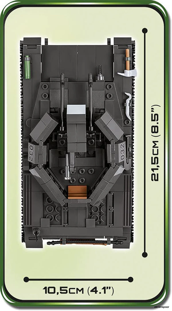 2548 Cobi Bouw Sets Flakpanzer IV Wirbelwind 6 2548 Cobi Bouw Sets Flakpanzer IV Wirbelwind - Afbeelding 4