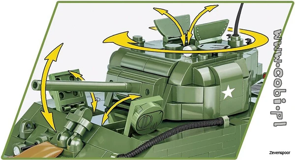 2570 Cobi Bouw Sets M4A3 Sherman 6 2570 Cobi Bouw Sets M4A3 Sherman - Afbeelding 4