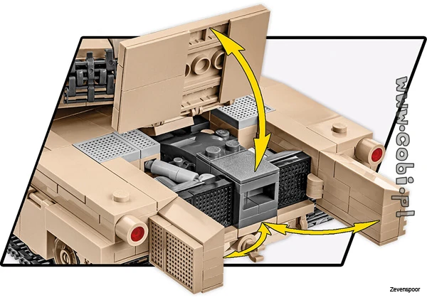 2622 Cobi Bouw Sets M1A2 Abrams 9 2622 Cobi Bouw Sets M1A2 Abrams - Afbeelding 7