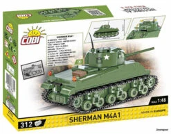 2715 Cobi WWII SHERMAN M4A1 -Speelgoedtrein Winkel CO2715 2