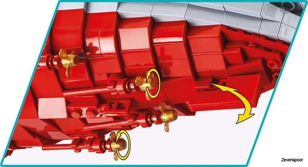 4832 Cobi WWII BATTLESHIP YAMATO EXECUTIVE EDITION 7 4832 Cobi WWII BATTLESHIP YAMATO EXECUTIVE EDITION - Afbeelding 5