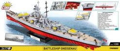 4835 Cobi WWII BATTLESHIP GNEISENAU -Speelgoedtrein Winkel CO4835 3