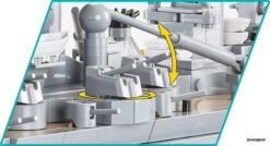 4835 Cobi WWII BATTLESHIP GNEISENAU -Speelgoedtrein Winkel CO4835 5