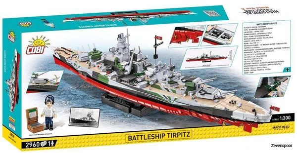 4838 Cobi Bouw Sets Battleship Tirpitz – Executive Edition 4 4838 Cobi Bouw Sets Battleship Tirpitz – Executive Edition - Afbeelding 2