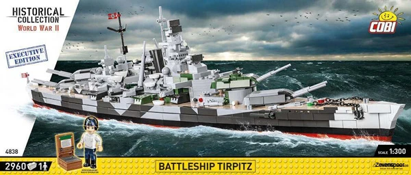 4838 Cobi Bouw Sets Battleship Tirpitz – Executive Edition 5 4838 Cobi Bouw Sets Battleship Tirpitz – Executive Edition - Afbeelding 3