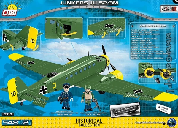 5710 Cobi Bouw Sets Junkers Ju52/3m 4 5710 Cobi Bouw Sets Junkers Ju52/3m - Afbeelding 2