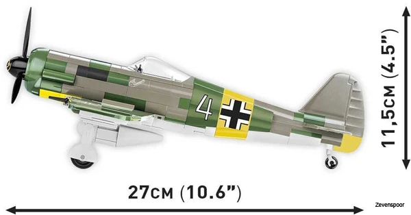 5722 Cobi WWII FOCKE-WULF FW 190 A5 7 5722 Cobi WWII FOCKE-WULF FW 190 A5 - Afbeelding 5