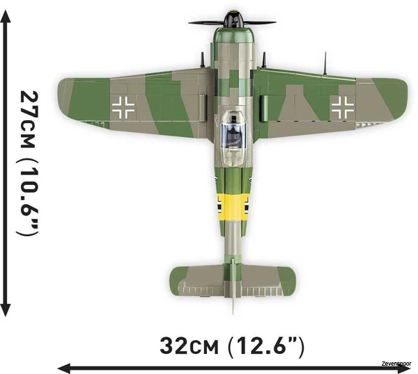 5722 Cobi WWII FOCKE-WULF FW 190 A5 8 5722 Cobi WWII FOCKE-WULF FW 190 A5 - Afbeelding 6