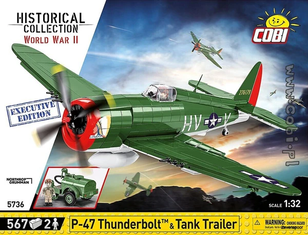 5736 Cobi Bouw Sets P-47 Thunderbolt & Tank Trailer – Executive Edition 3 5736 Cobi Bouw Sets P-47 Thunderbolt & Tank Trailer – Executive Edition