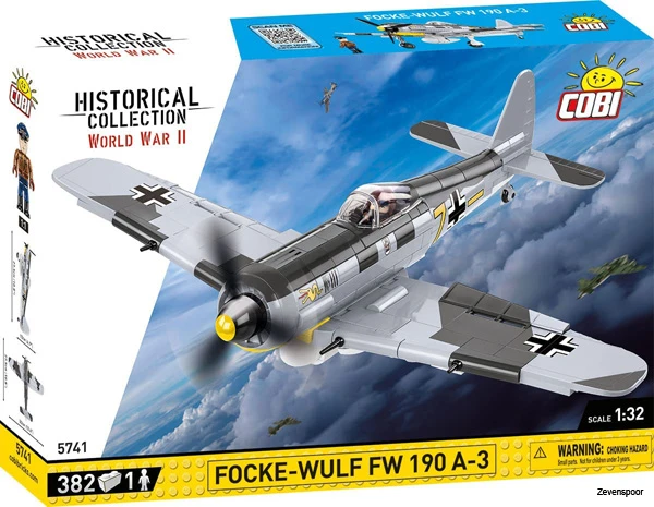 5741 Cobi Bouw Sets Historical Collection 5741 Focke-Wulf FW 190 A3 5741 4 5741 Cobi Bouw Sets Historical Collection 5741 Focke-Wulf FW 190 A3 5741 - Afbeelding 2