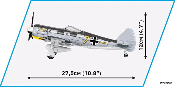 5741 Cobi Bouw Sets Historical Collection 5741 Focke-Wulf FW 190 A3 5741 6 5741 Cobi Bouw Sets Historical Collection 5741 Focke-Wulf FW 190 A3 5741 - Afbeelding 4