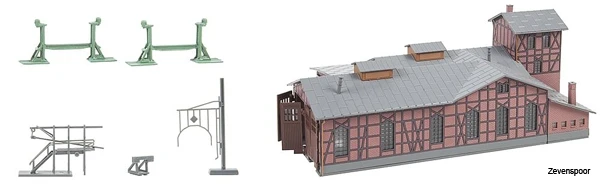 222113 Faller Bw-Set Lokschuppen 4 222113 Faller Bw-Set Lokschuppen - Afbeelding 2