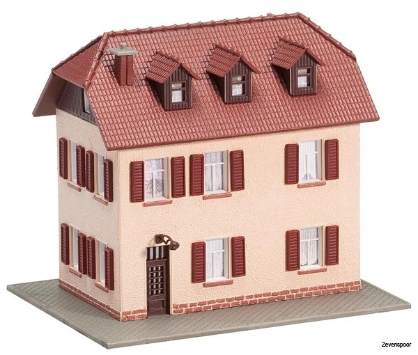 232328 Faller Zweistöckiges Wohnhaus Mit Fe 4 232328 Faller Zweistöckiges Wohnhaus Mit Fe - Afbeelding 2