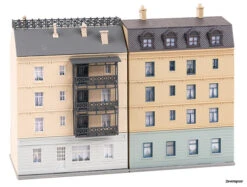 232379 Faller Stadthäuser Mit Elektrofachge -Speelgoedtrein Winkel FA232379 2