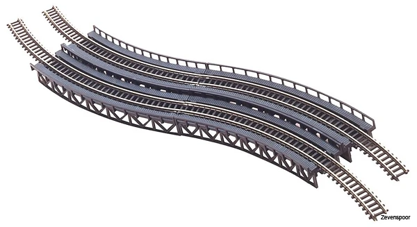 282905 Faller Auffahrten, Gebogen 4 282905 Faller Auffahrten, Gebogen - Afbeelding 2