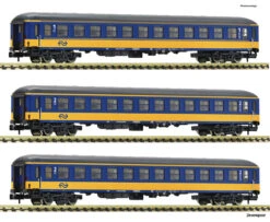 881917 Fleischmann Set 3x ICK Reisezugw. Ge/bl