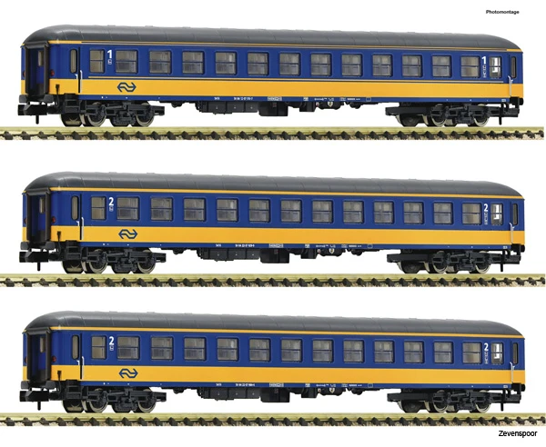 881917 Fleischmann Set 3x ICK Reisezugw. Ge/bl 3 881917 Fleischmann Set 3x ICK Reisezugw. Ge/bl