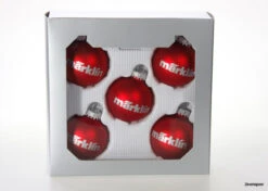 12426 Marklin Kerstbal Rood Set 5