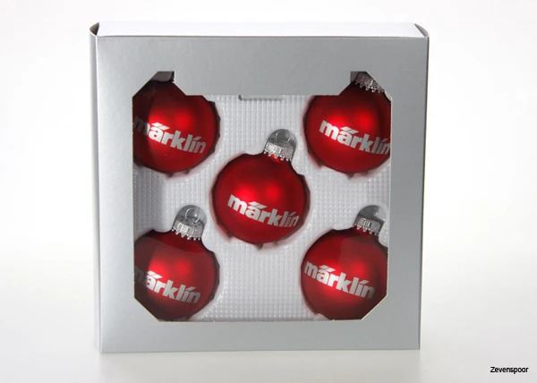 12426 Marklin Kerstbal Rood Set 5 3 12426 Marklin Kerstbal Rood Set 5