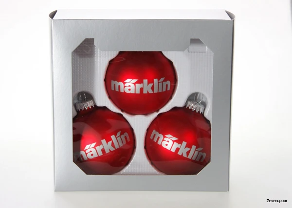 12427 Marklin Kerstbal Rood Set 3 3 12427 Marklin Kerstbal Rood Set 3