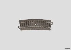24294 Marklin Schaltgleis Geb.r437,5 Mm,15