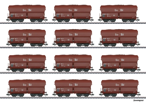 46213 Marklin Wagen-Set Erz IIId DB 4 46213 Marklin Wagen-Set Erz IIId DB - Afbeelding 2