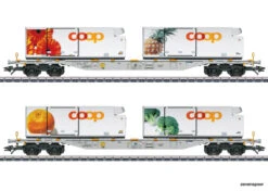 47462 Marklin Containertragw.-Set AAE/Coop