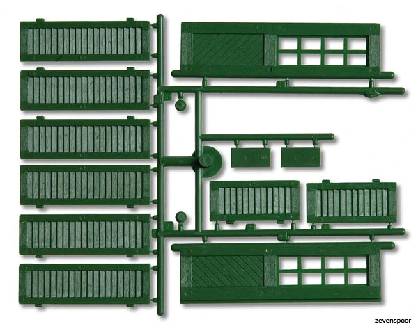 333112 Faller Pola-G Fensterläden Und Türen, Grün 3 333112 Faller Pola-G Fensterläden Und Türen, Grün